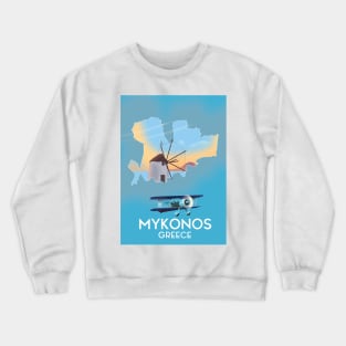 Myknonos Greece Crewneck Sweatshirt